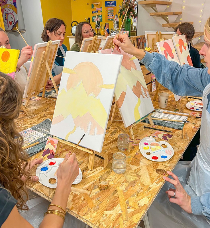 bon cadeau atelier peinture aix en provence les expériences way