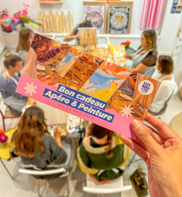 bon cadeau atelier peinture aix en provence les expériences way