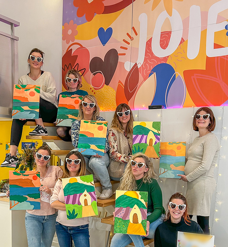 EVJF aix en provence atelier peinture les expériences way