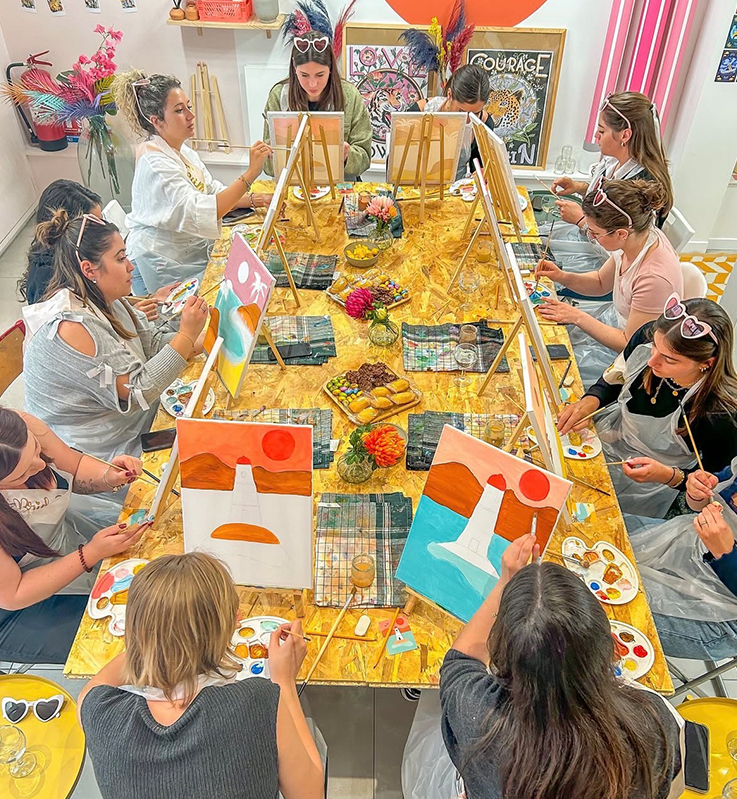 EVJF aix en provence atelier peinture les expériences way