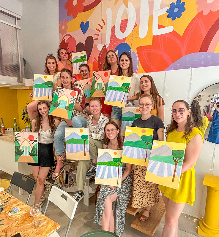 EVJF aix en provence atelier peinture les expériences way